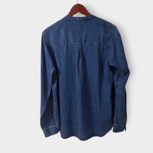 Rails Rosalee Tied Chambray Button Down Denim Lyocell Shirt Sz Medium Casual - Picture 5 of 12